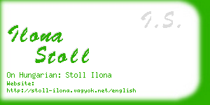 ilona stoll business card